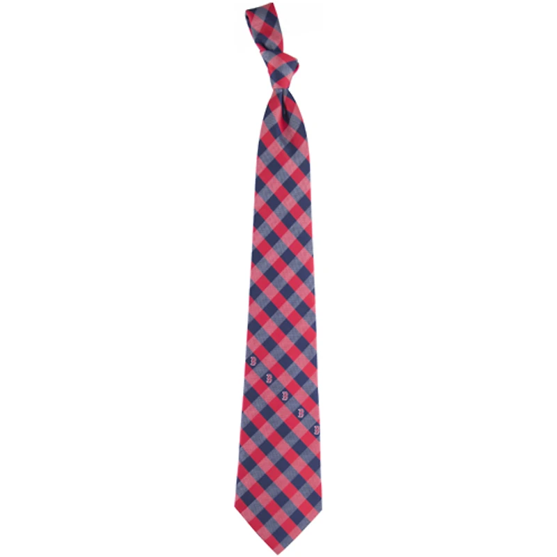 Men's Boston Red Sox Woven Checkered Tie