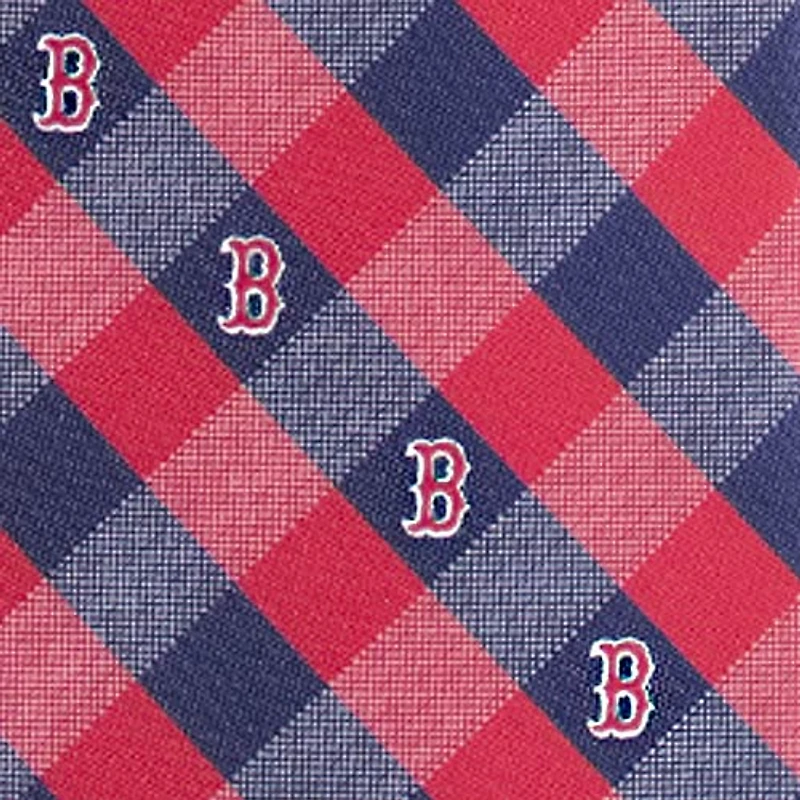 Men's Boston Red Sox Woven Checkered Tie