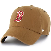 Men's Carhartt x '47  Brown Boston Red Sox Clean Up Adjustable Hat
