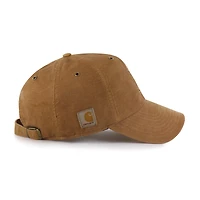 Men's Carhartt x '47 Brown Boston Red Sox Dyed Clean Up Adjustable Hat