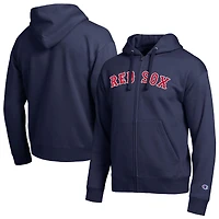 Men's Champion Boston Red Sox Navy All-Star Wordmark Full-Zip Hoodie