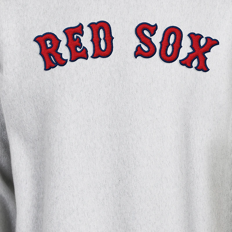 Men's Champion Heather Gray Boston Red Sox Reverse Weave Sweatshirt