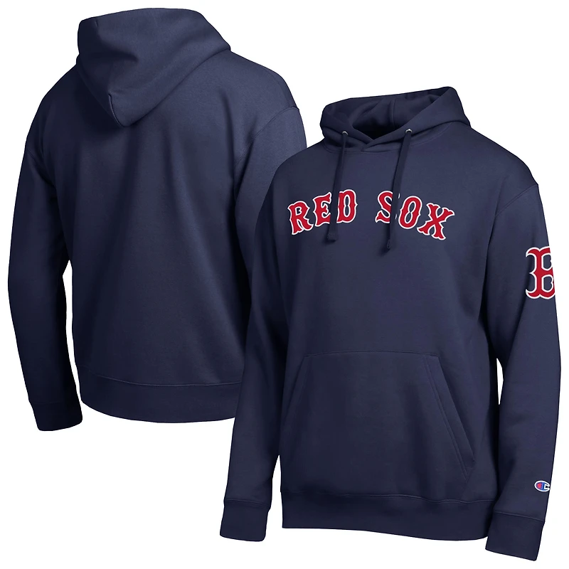Sweat à capuche Champion bleu marine pour homme, logo Boston Red Sox All Star
