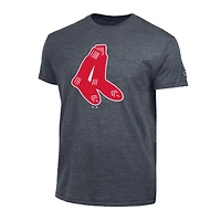 Men's Champion  Navy Boston Red Sox Cooperstown Logo Tri-Blend T-Shirt