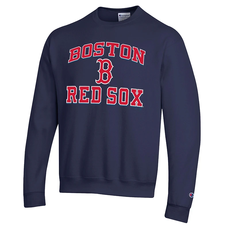 Men's Champion  Navy Boston Red Sox Heart & Soul Powerblend Sweatshirt