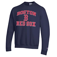 Men's Champion  Navy Boston Red Sox Heart & Soul Powerblend Sweatshirt