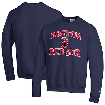 Men's Champion  Navy Boston Red Sox Heart & Soul Powerblend Sweatshirt