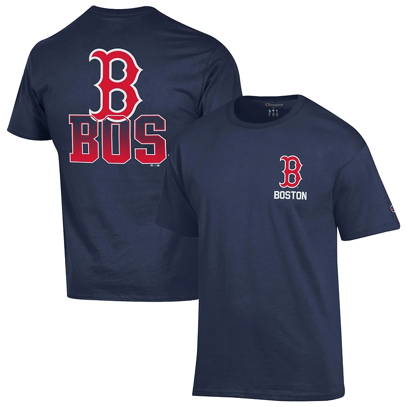 Men's Champion  Navy Boston Red Sox Jersey T-Shirt