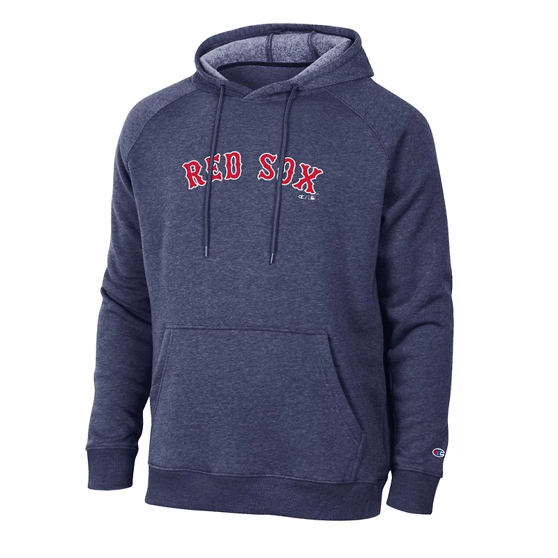 Men's Champion Navy Boston Red Sox Triumph Tri-Blend Raglan Hoodie