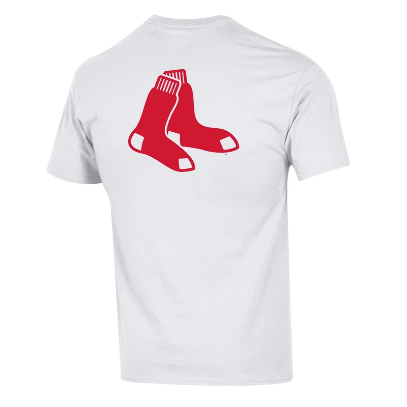 T-shirt Champion blanc pour homme, maillot 3 coups des Red Sox de Boston
