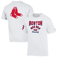 T-shirt Champion blanc pour homme, maillot 3 coups des Red Sox de Boston