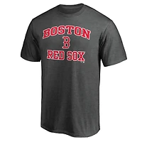 T-shirt anthracite pour homme avec inscription « Cœur et âme » des Red Sox de Boston