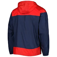 Men's Columbia Navy/Red Boston Red Sox Omni-Shade Flash Forward Challenger Full-Zip Windbreaker Jacket