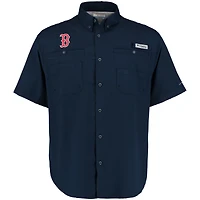 Chemise à boutons Columbia Navy Boston Red Sox Tamiami Omni-Shade pour homme