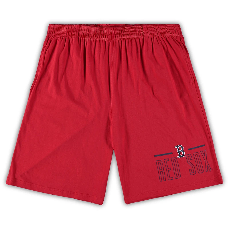 Men's Concepts Sport Navy/Red Boston Red Sox Big & Tall T-Shirt Shorts Sleep Set