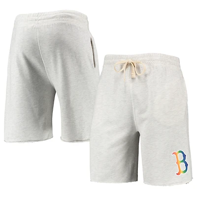Concepts Sport Oatmeal Boston Red Sox Mainstream Logo Terry Tri-Blend Short pour homme