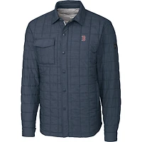 Veste chemise Rainier pour homme, couleur anthracite, des Red Sox de Boston, coupe Cutter & Buck, grande taille