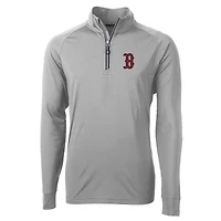 Pull-over zippé quart de tour en tricot extensible recyclé Adapt Eco Knit pour homme, gris, des Red Sox Boston, grande taille