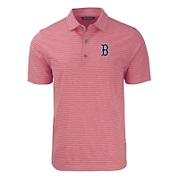 Polo extensible recyclé à rayures chinées Forge Eco de Boston Red Sox pour homme, rouge chiné Cutter & Buck