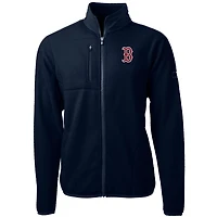 Veste polaire entièrement zippée Cascade Eco Sherpa pour homme, bleu marine, des Boston Red Sox, de grande taille