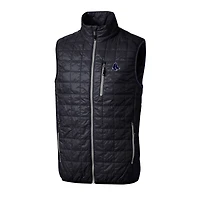 Men's Cutter & Buck Navy Boston Red Sox Big Tall Rainier PrimaLoft® Eco Insulated Full-Zip Puffer Vest