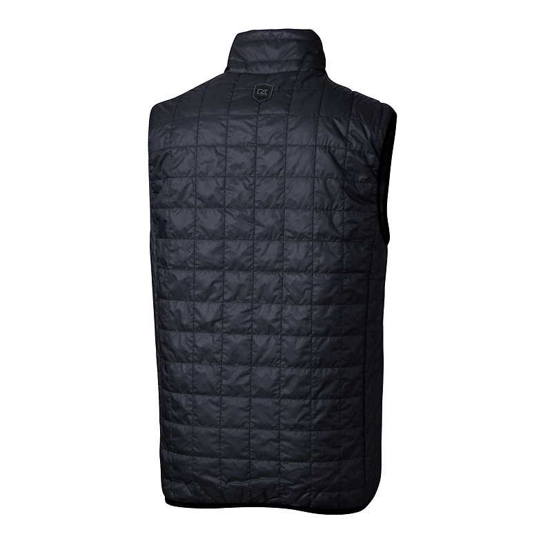 Men's Cutter & Buck Navy Boston Red Sox Big Tall Rainier PrimaLoft® Eco Insulated Full-Zip Puffer Vest