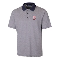 Polo extensible à rayures ton sur bleu marine des Boston Red Sox pour homme Cutter & Buck