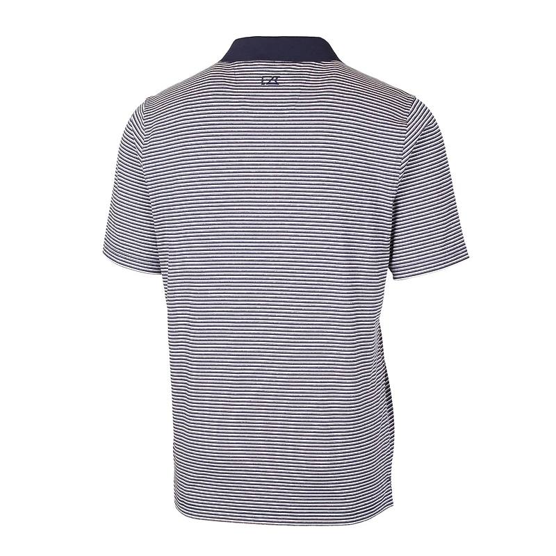 Polo extensible à rayures ton sur bleu marine des Boston Red Sox pour homme Cutter & Buck