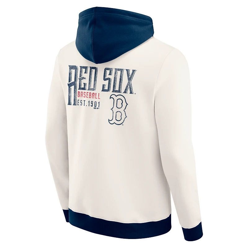 Men's Darius Rucker Collection by Fanatics  Cream Boston Red Sox Polar Fleece Full-Zip Hoodie