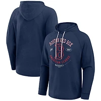T-shirt à manches longues raglan capuche bleu marine Boston Red Sox de la collection Darius Rucker pour homme par Fanatics