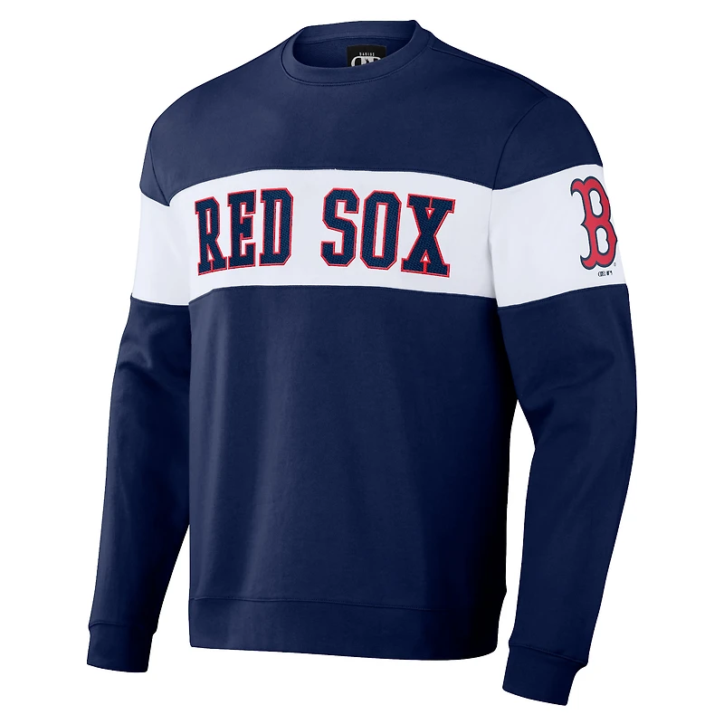 Collection Darius Rucker pour hommes par Fanatics - Sweat-shirt à rayures bleu marine des Red Sox de Boston