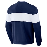 Men's Darius Rucker Collection by Fanatics Navy Boston Red Sox Stripe Pullover Sweatshirt