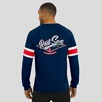 Men's Darius Rucker Collection by Fanatics Navy Boston Red Sox Waffle-Knit Raglan Long Sleeve Henley T-Shirt