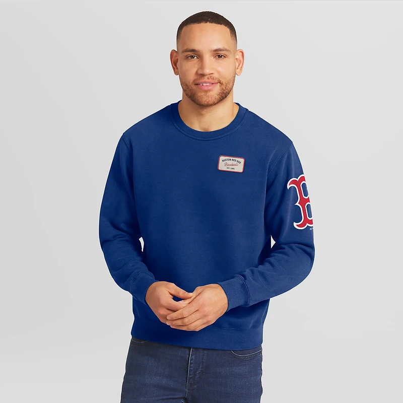 Sweat-shirt à col rond délavé bleu marine de la collection Darius Rucker pour homme par Fanatics, Boston Red Sox