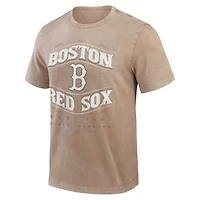 Men's Darius Rucker Collection by Fanatics Tan Boston Red Sox Sun Faded T-Shirt