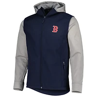 Men's Dunbrooke Navy/Heather Gray Boston Red Sox Alpha Full-Zip Jacket