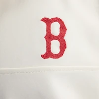 Men's Fanatics Bisque Boston Red Sox Iconic Short Sleeve Mock Neck Pullover