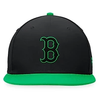 Casquette Lucky Snapback Fanatics pour hommes, noir/vert Kelly, Boston Red Sox