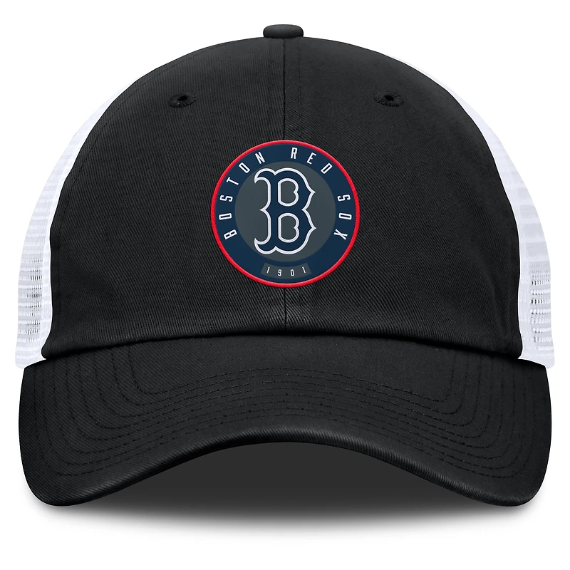 Men's Fanatics Black/White Boston Red Sox Averies Adjustable Hat