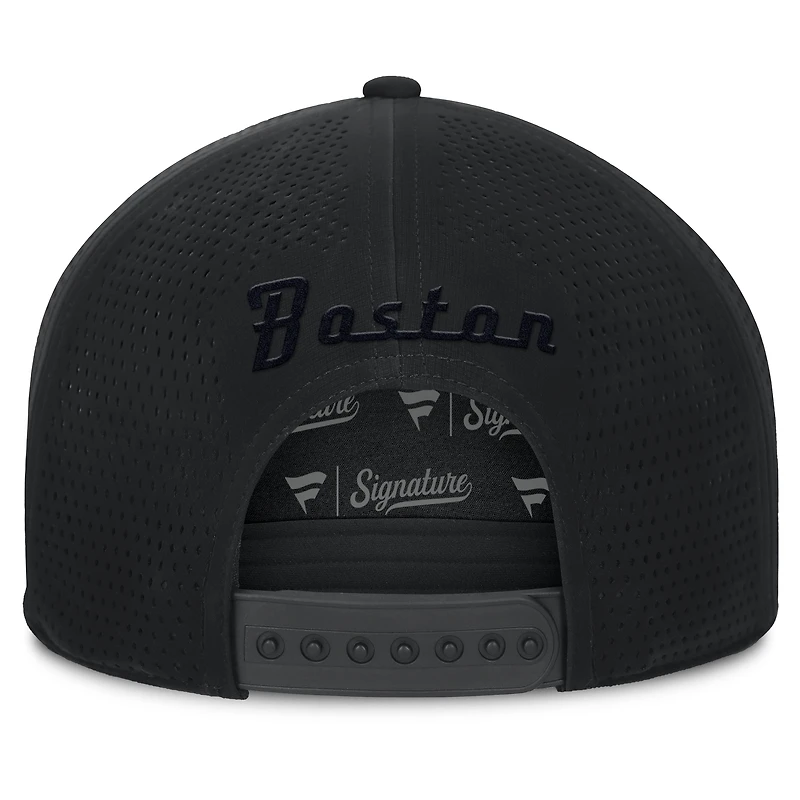 Casquette snapback Boston Red Sox Horizon Fanatics noire pour homme