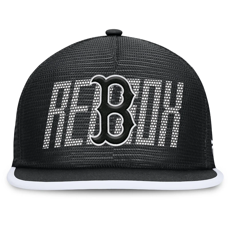Casquette snapback noire Boston Red Sox Let's Glow Line Drive Fanatics pour homme