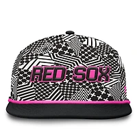 Men's Fanatics Black Boston Red Sox Let's Glow Moon Shot Snapback Hat
