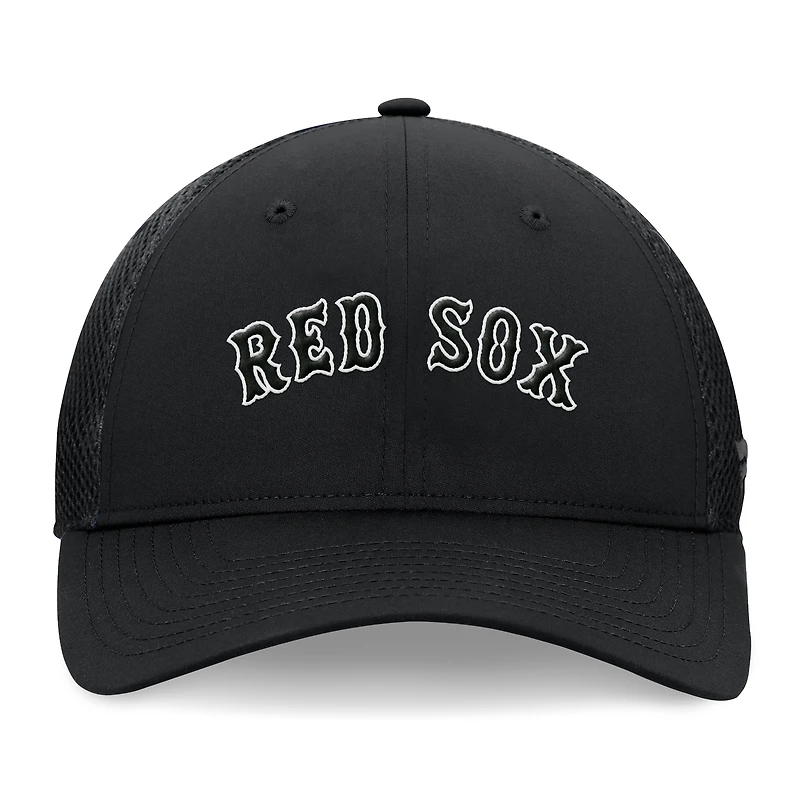 Casquette flexible en maille Spacer Boston Red Sox Fanatics pour hommes, noire