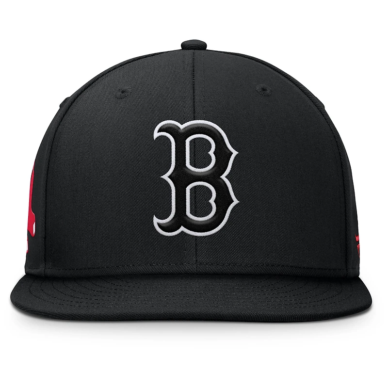 Men's Fanatics Black Boston Red Sox Walk-Off Bullpen Snapback Hat