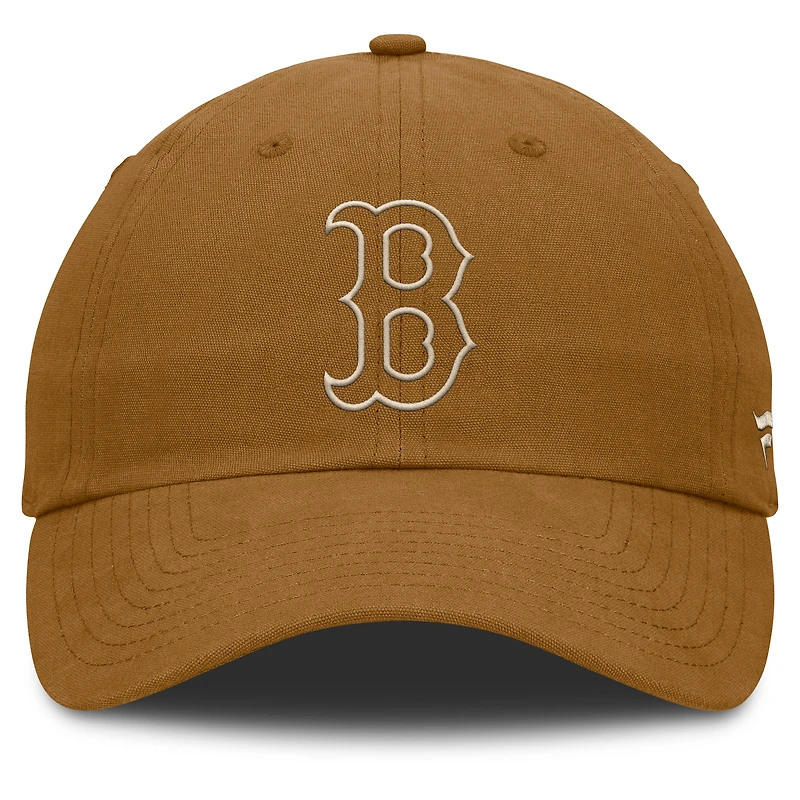 Men's Fanatics Brown Boston Red Sox Act Natural Chopper Adjustable Hat