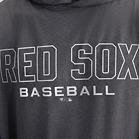 Men's Fanatics Charcoal Boston Red Sox Clutch Long Sleeve Hooded T-Shirt