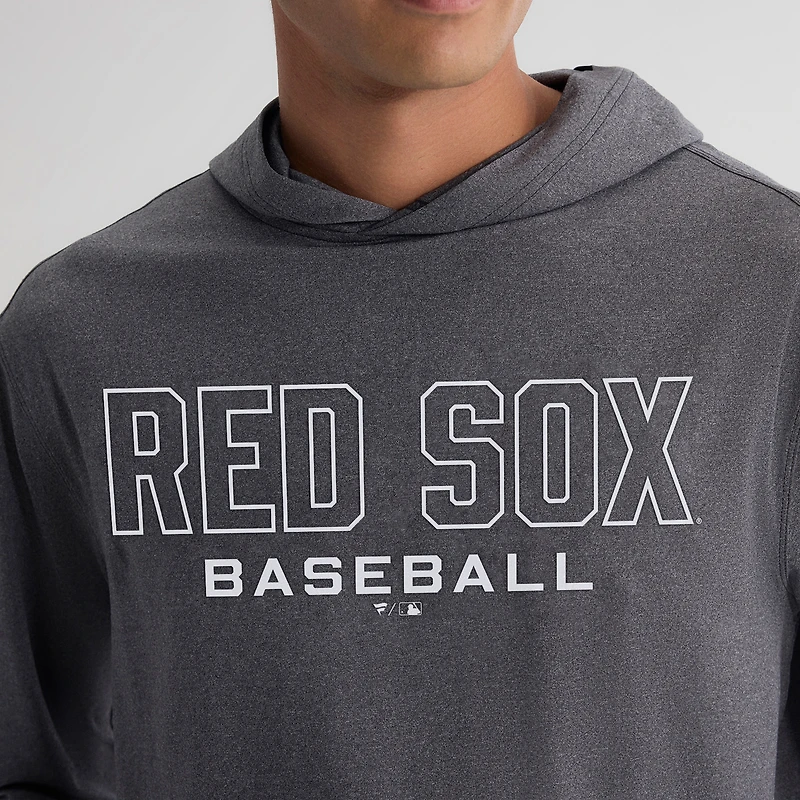 T-shirt à capuche manches longues Fanatics Charcoal Boston Red Sox Clutch pour homme