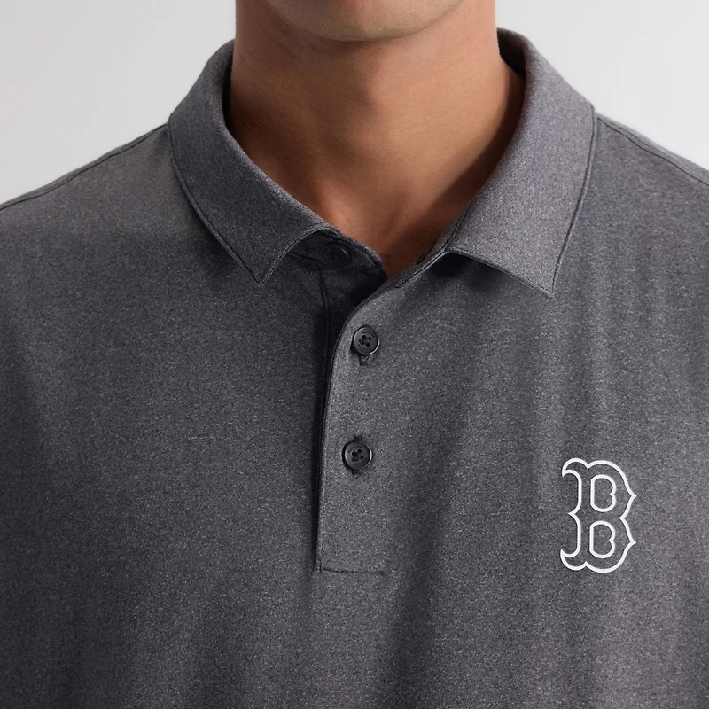 Polo à pochette Fanatics Charcoal Boston Red Sox pour homme