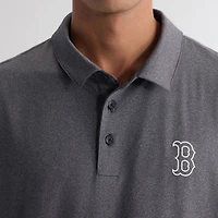 Polo à pochette Fanatics Charcoal Boston Red Sox pour homme
