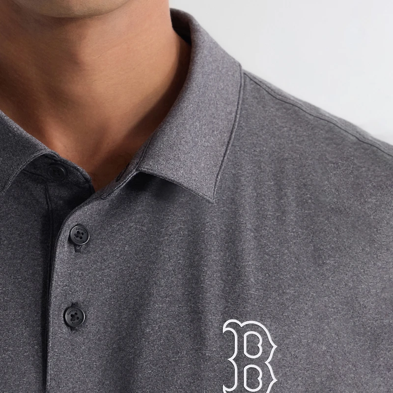 Men's Fanatics Charcoal Boston Red Sox Clutch Polo